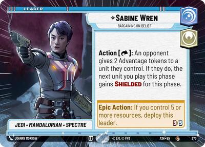 Sabine Wren - Bargaining on Belief (Hyperspace) - Ashes of the Empire Star Wars spoiler