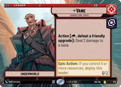 Vane - Quarrelsome Pirate (Hyperspace) - Ashes of the Empire Star Wars spoiler