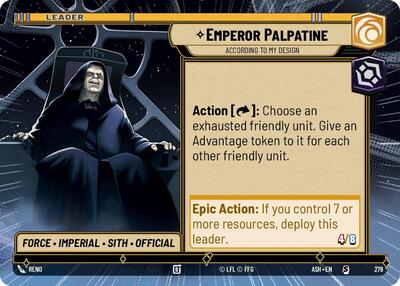 Emperor Palpatine - According to My Design (Hyperspace) - Ashes of the Empire Star Wars spoiler