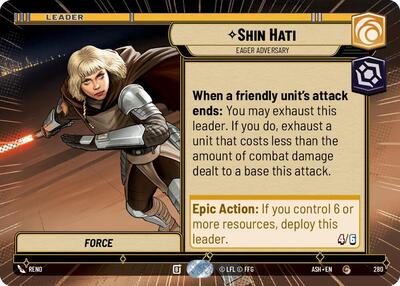 Shin Hati - Eager Adversary (Hyperspace) - Ashes of the Empire Star Wars spoiler