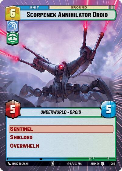 Scorpenek Annihilator Droid (Hyperspace) - Ashes of the Empire Star Wars spoiler