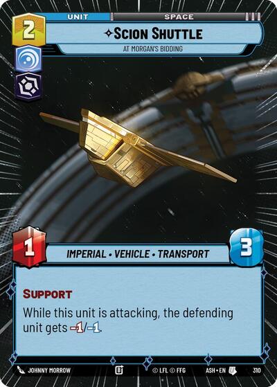 Scion Shuttle - At Morgan's Bidding (Hyperspace) - Ashes of the Empire Star Wars spoiler
