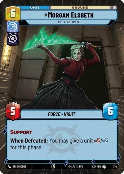 Morgan Elsbeth - Life Abandoned (Hyperspace) - Ashes of the Empire Star Wars spoiler