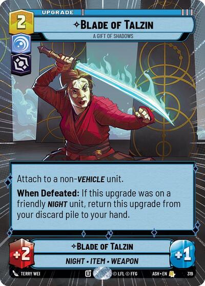 Blade of Talzin - A Gift of Shadows (Hyperspace) - Ashes of the Empire Star Wars spoiler