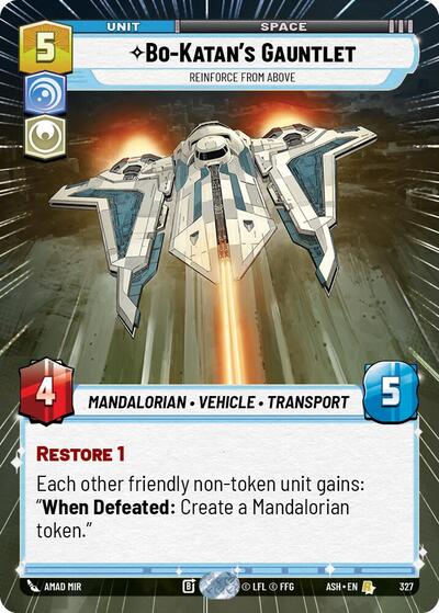 Bo-Katan's Gauntlet - Reinforce from Above (Hyperspace) - Ashes of the Empire Star Wars spoiler