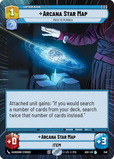 Arcana Star Map - Path to Peridea (Hyperspace) - Ashes of the Empire Star Wars spoiler