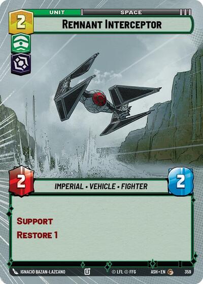 Remnant Interceptor (Hyperspace) - Ashes of the Empire Star Wars spoiler
