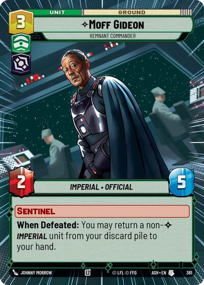 Moff Gideon - Remnant Commander (Hyperspace) - Ashes of the Empire Star Wars spoiler