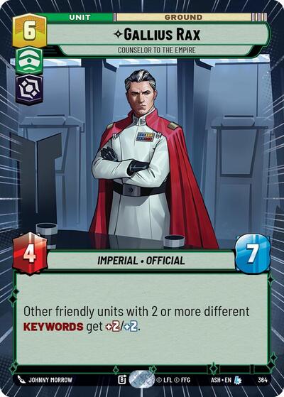 Gallius Rax - Counselor to the Empire (Hyperspace) - Ashes of the Empire Star Wars spoiler