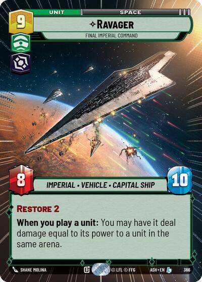 Ravager - Final Imperial Command (Hyperspace) - Ashes of the Empire Star Wars spoiler