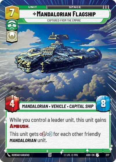 Mandalorian Flagship - Captured from the Empire (Hyperspace) - Ashes of the Empire Star Wars spoiler