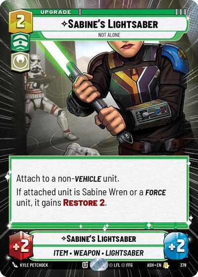 Sabine's Lightsaber - Not Alone (Hyperspace) - Ashes of the Empire Star Wars spoiler