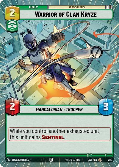 Warrior of Clan Kryze (Hyperspace) - Ashes of the Empire Star Wars spoiler