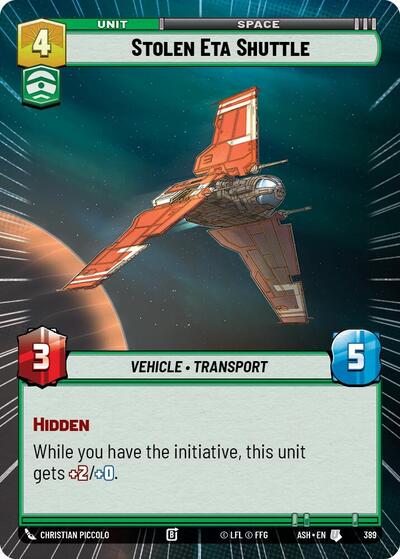 Stolen Eta Shuttle (Hyperspace) - Ashes of the Empire Star Wars spoiler