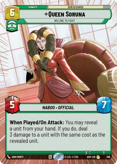 Queen Soruna - Willing to Fight (Hyperspace) - Ashes of the Empire Star Wars spoiler