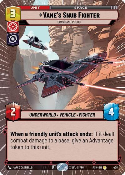 Vane's Snub Fighter - Brash and Proud (Hyperspace) - Ashes of the Empire Star Wars spoiler