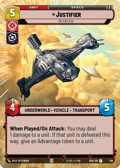 Justifier - Relentless (Hyperspace) - Ashes of the Empire Star Wars spoiler