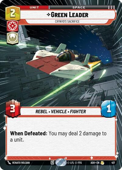 Green Leader - Crynyd's Sacrifice (Hyperspace) - Ashes of the Empire Star Wars spoiler