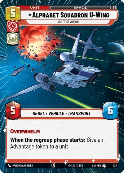 Alphabet Squadron U-Wing - Quiet Devotion (Hyperspace) - Ashes of the Empire Star Wars spoiler