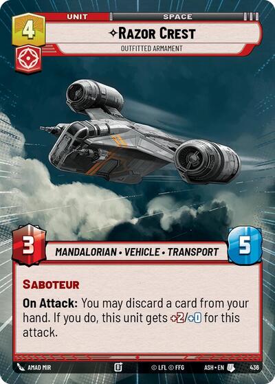 Razor Crest - Outfitted Armament (Hyperspace) - Ashes of the Empire Star Wars spoiler