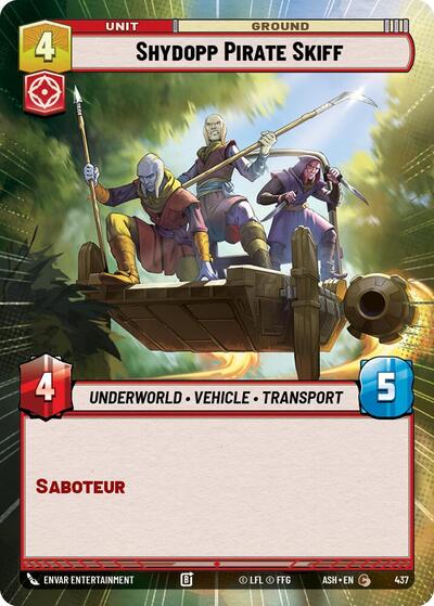 Shydopp Pirate Skiff (Hyperspace) - Ashes of the Empire Star Wars spoiler