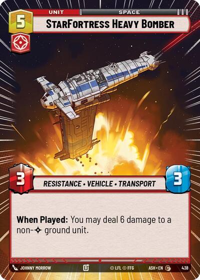 StarFortress Heavy Bomber (Hyperspace) - Ashes of the Empire Star Wars spoiler