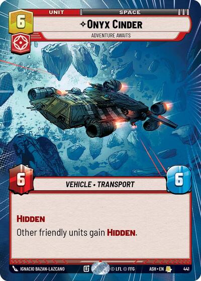 Onyx Cinder - Adventure Awaits (Hyperspace) - Ashes of the Empire Star Wars spoiler