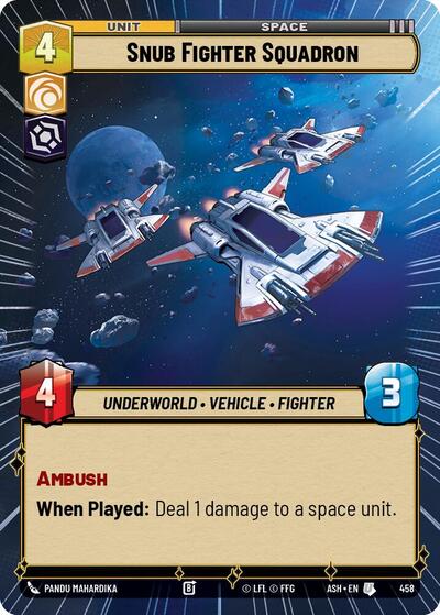 Snub Fighter Squadron (Hyperspace) - Ashes of the Empire Star Wars spoiler