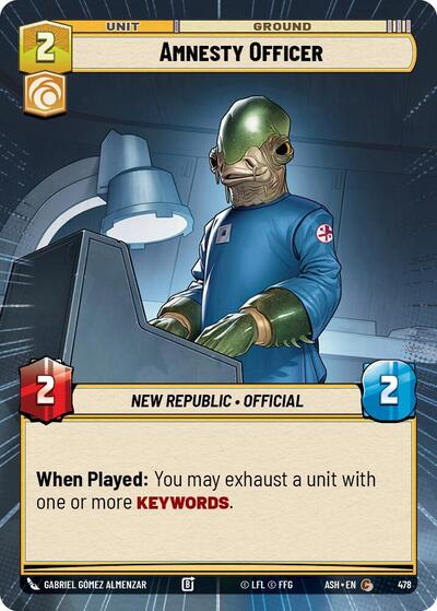 Amnesty Officer (Hyperspace) - Ashes of the Empire Star Wars spoiler