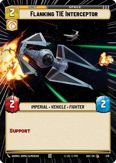 Flanking TIE Interceptor (Hyperspace) - Ashes of the Empire Star Wars spoiler