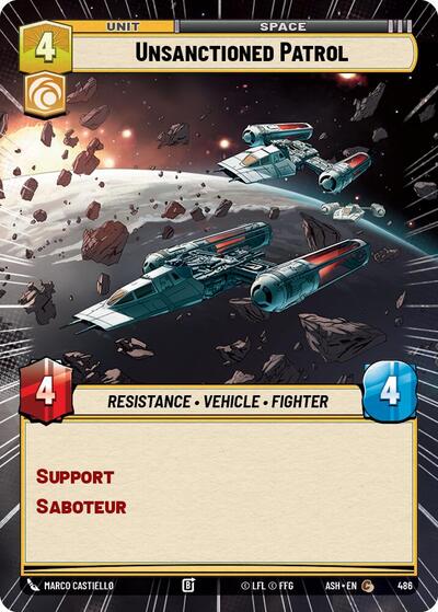 Unsanctioned Patrol (Hyperspace) - Ashes of the Empire Star Wars spoiler