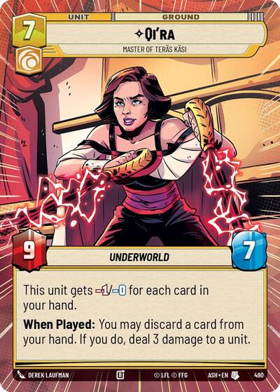 Qi'ra - Master of Teras Kasi (Hyperspace) - Ashes of the Empire Star Wars spoiler