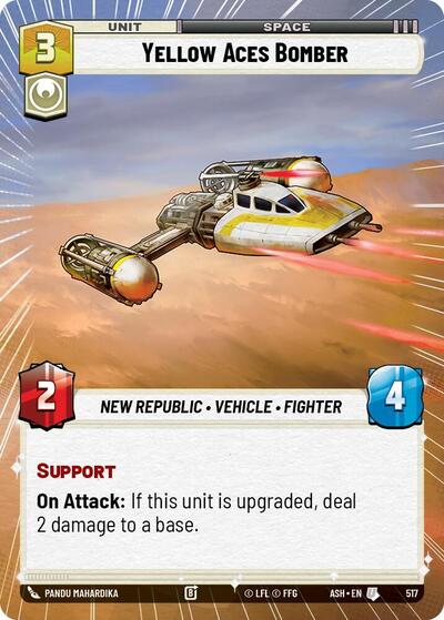 Yellow Aces Bomber (Hyperspace) - Ashes of the Empire Star Wars spoiler