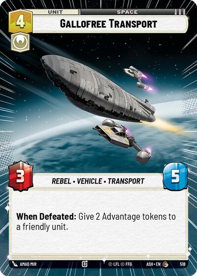 Gallofree Transport (Hyperspace) - Ashes of the Empire Star Wars spoiler