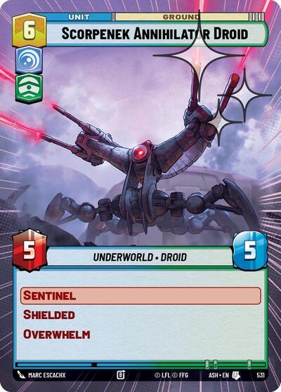 Scorpenek Annihilator Droid (Hyperspace Foil) - Ashes of the Empire Star Wars spoiler
