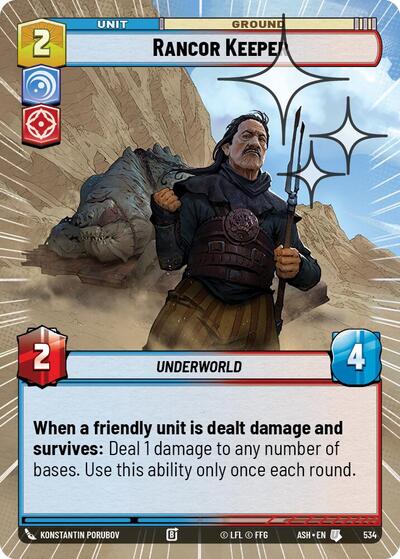 Rancor Keeper (Hyperspace Foil) - Ashes of the Empire Star Wars spoiler