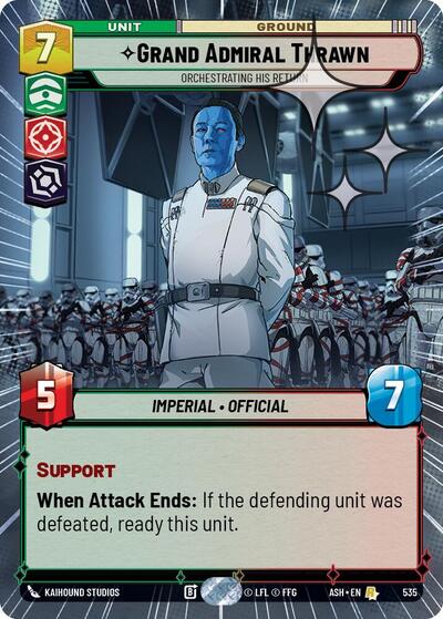 Grand Admiral Thrawn - Orchestrating His Return (Hyperspace Foil) - Ashes of the Empire Star Wars spoiler
