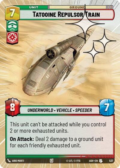 Tatooine Repulsor Train (Hyperspace Foil) - Ashes of the Empire Star Wars spoiler