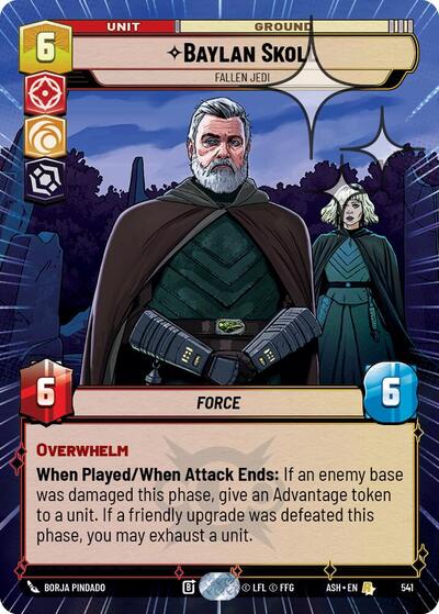Baylan Skoll - Fallen Jedi (Hyperspace Foil) - Ashes of the Empire Star Wars spoiler