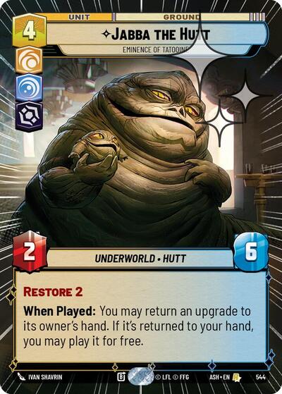 Jabba the Hutt - Eminence of Tatooine (Hyperspace Foil) - Ashes of the Empire Star Wars spoiler