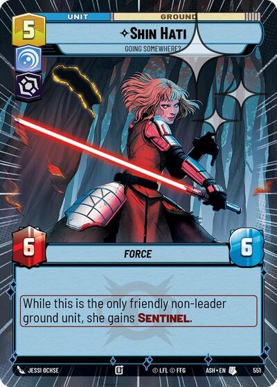 Shin Hati - Going Somewhere? (Hyperspace Foil) - Ashes of the Empire Star Wars spoiler