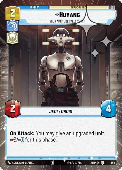 Huyang - Your Aptitude Falls Short (Hyperspace Foil) - Ashes of the Empire Star Wars spoiler