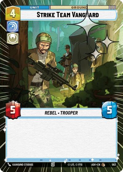 Strike Team Vanguard (Hyperspace Foil) - Ashes of the Empire Star Wars spoiler