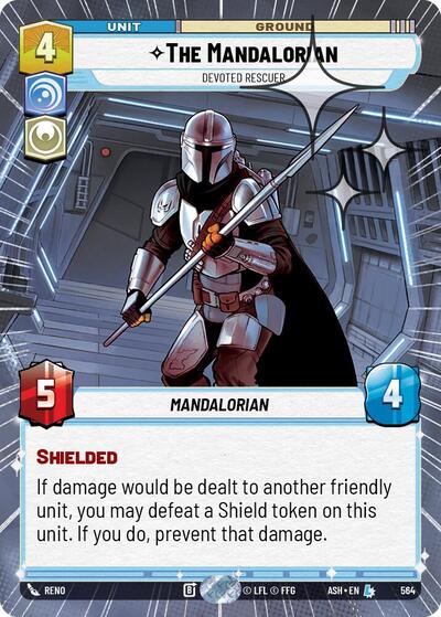 The Mandalorian - Devoted Rescuer (Hyperspace Foil) - Ashes of the Empire Star Wars spoiler