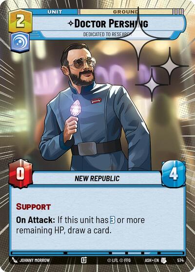 Doctor Pershing - Dedicated to Research (Hyperspace Foil) - Ashes of the Empire Star Wars spoiler