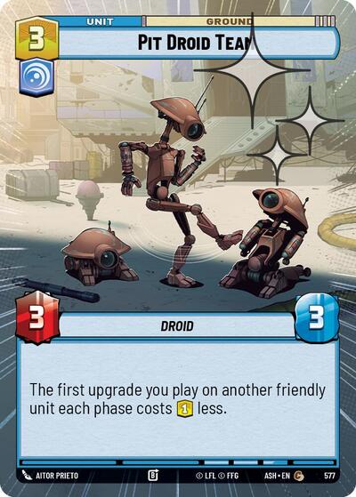 Pit Droid Team (Hyperspace Foil) - Ashes of the Empire Star Wars spoiler