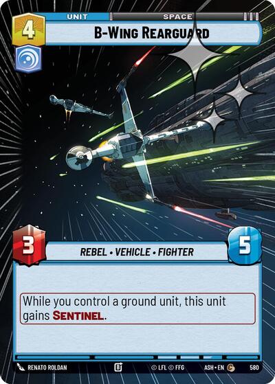 B-Wing Rearguard (Hyperspace Foil) - Ashes of the Empire Star Wars spoiler