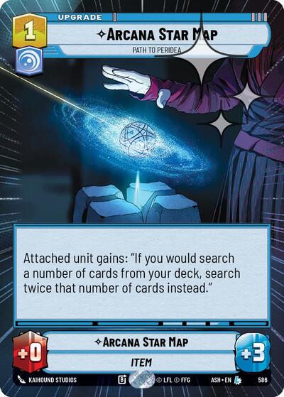 Arcana Star Map - Path to Peridea (Hyperspace Foil) - Ashes of the Empire Star Wars spoiler