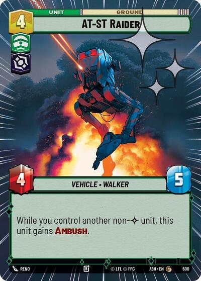 AT-ST Raider (Hyperspace Foil) - Ashes of the Empire Star Wars spoiler