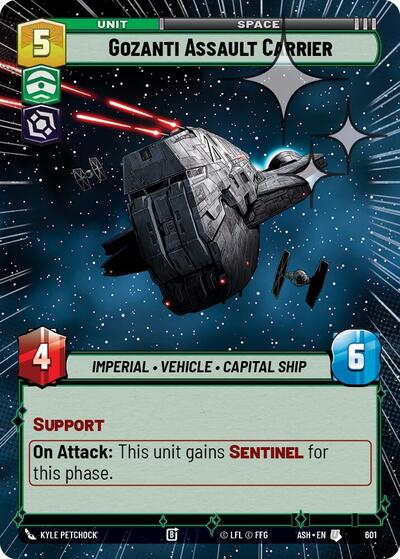 Gozanti Assault Carrier (Hyperspace Foil) - Ashes of the Empire Star Wars spoiler